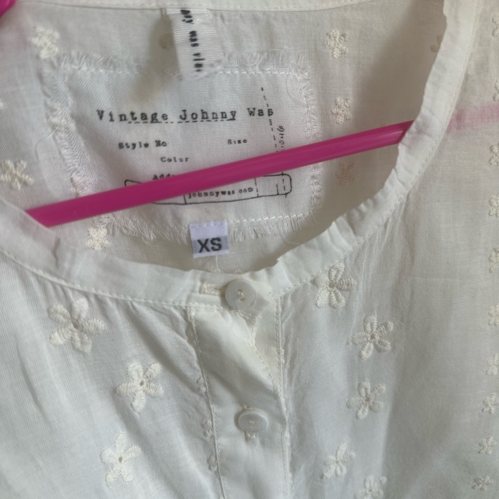 Vintage Johnny was eyelet dress beige - Picture 7 of 7